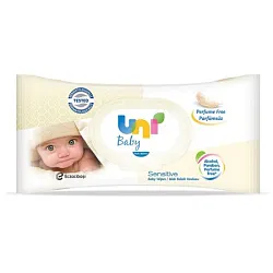 ВЛАЖНЫЕ САЛФЕТКИ UNI BABY CLASSIC ДЕТСКИЕ 56ШТ