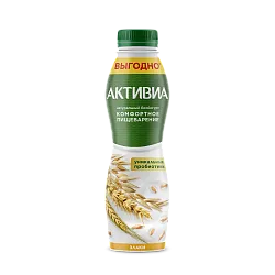 ЙОГУРТ АКТИВИА ПИТЬЕВОЙ ЗЛАКИ 650ГР