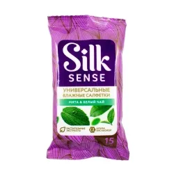 ГИГИЕН.САЛФЕТКИ ВЛАЖНЫЕ OLA SILK SENSE УНИВ.МИНД МОЛОЧКО 15ШТ