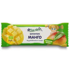 БАТОНЧИК ИЗ ТРОПИЧЕСКИХ ФРУКТОВ МАНГО FLEUR ALPINE 20ГР