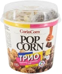 CORINCORN STANDARD ПОПКОРН ГОТОВЫЙ ТРИО КАРАМ ШОКО СЫР 240ГР