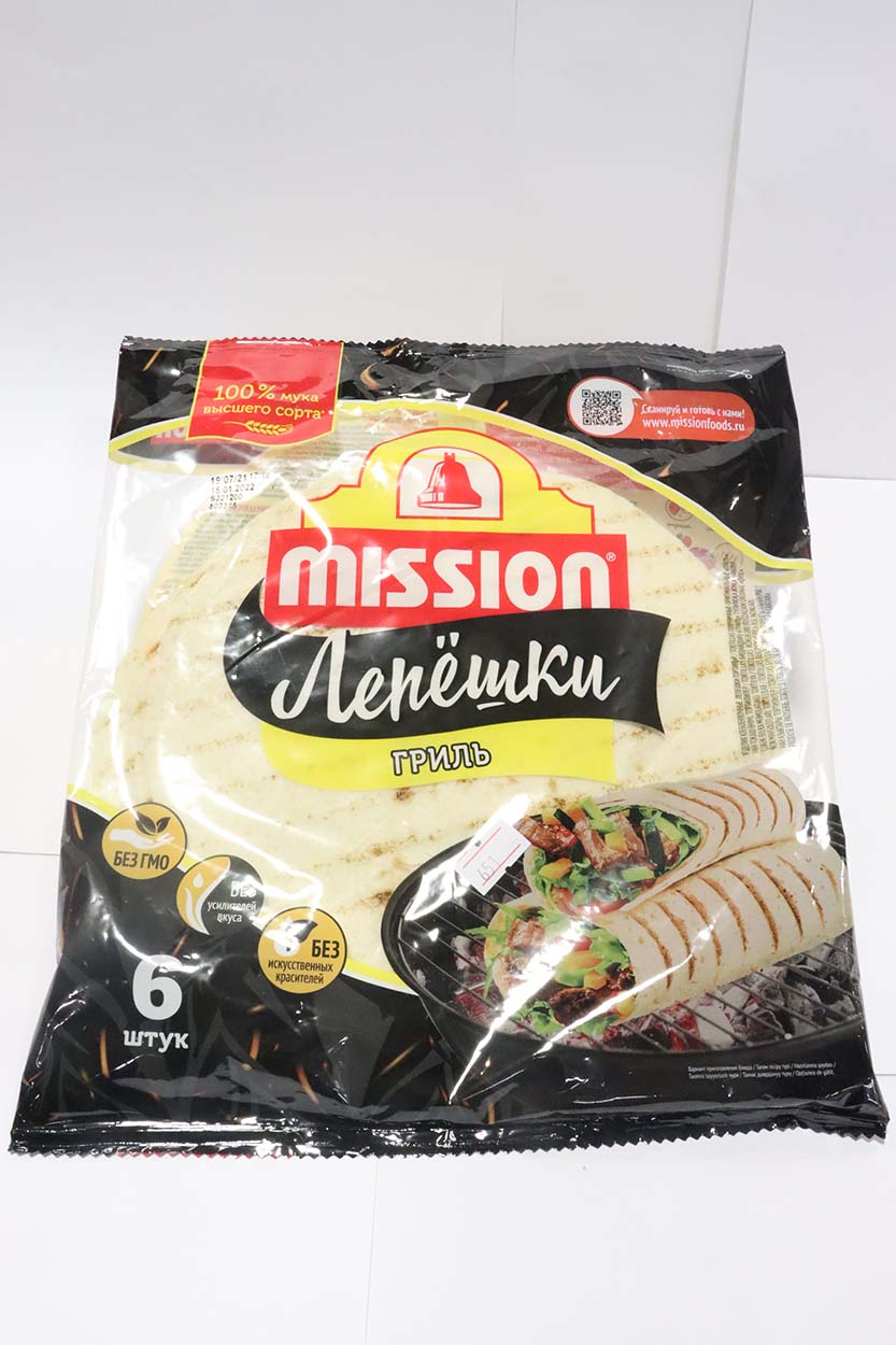 ЛЕПЕШКИ ТОРТИЛЬИ MISSION DELICADOS Д/ГРИЛЯ 250ГР 6ШТ от интернет-магазина  Carefood