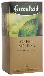 ЧАЙ GREENFIELD GREEN MELISSA GREEN TEA 1,5Х25Х10